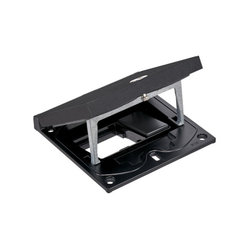 Люк до підлог коробки IP66 1,5хK45 із заглушк 22,5x45мм, спрощ доступ, чорний (indoor)  (KFH100/74)