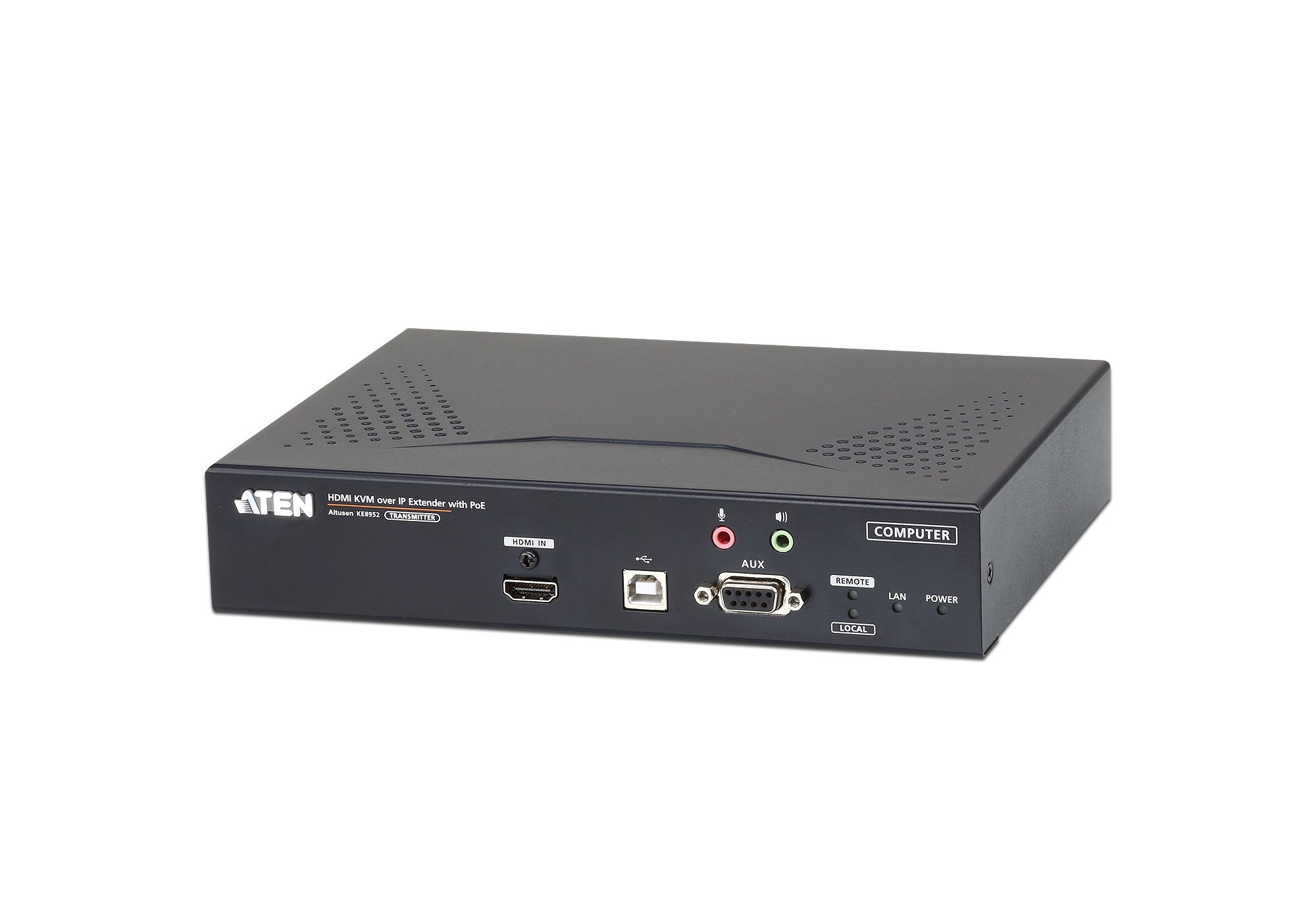 4K USB HDMI Single Display KVM подовжувач over IP, PoE, Transmitter