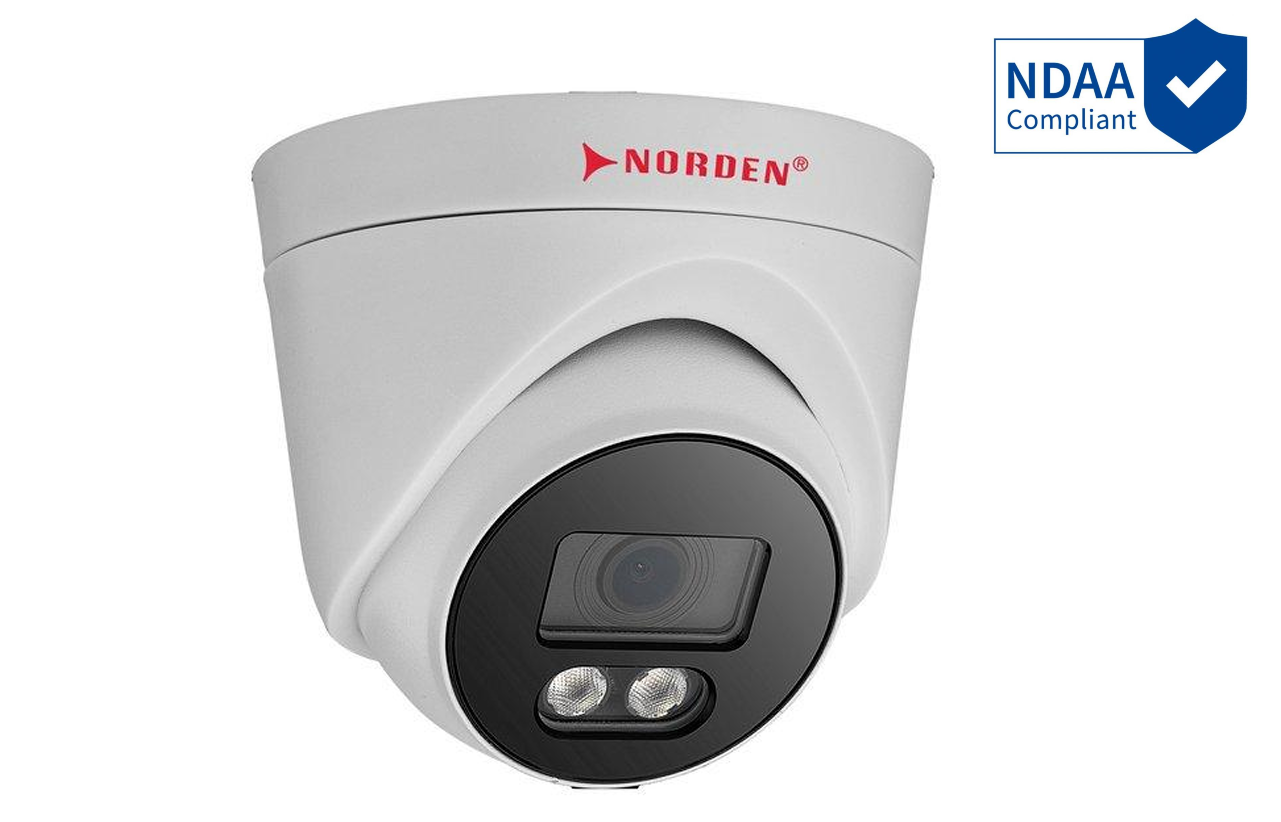 4 МП IP66 Compact Dome камера з фіксованим об'єктивом 2,8 mm, PoE, мікрофоном та 30m IR