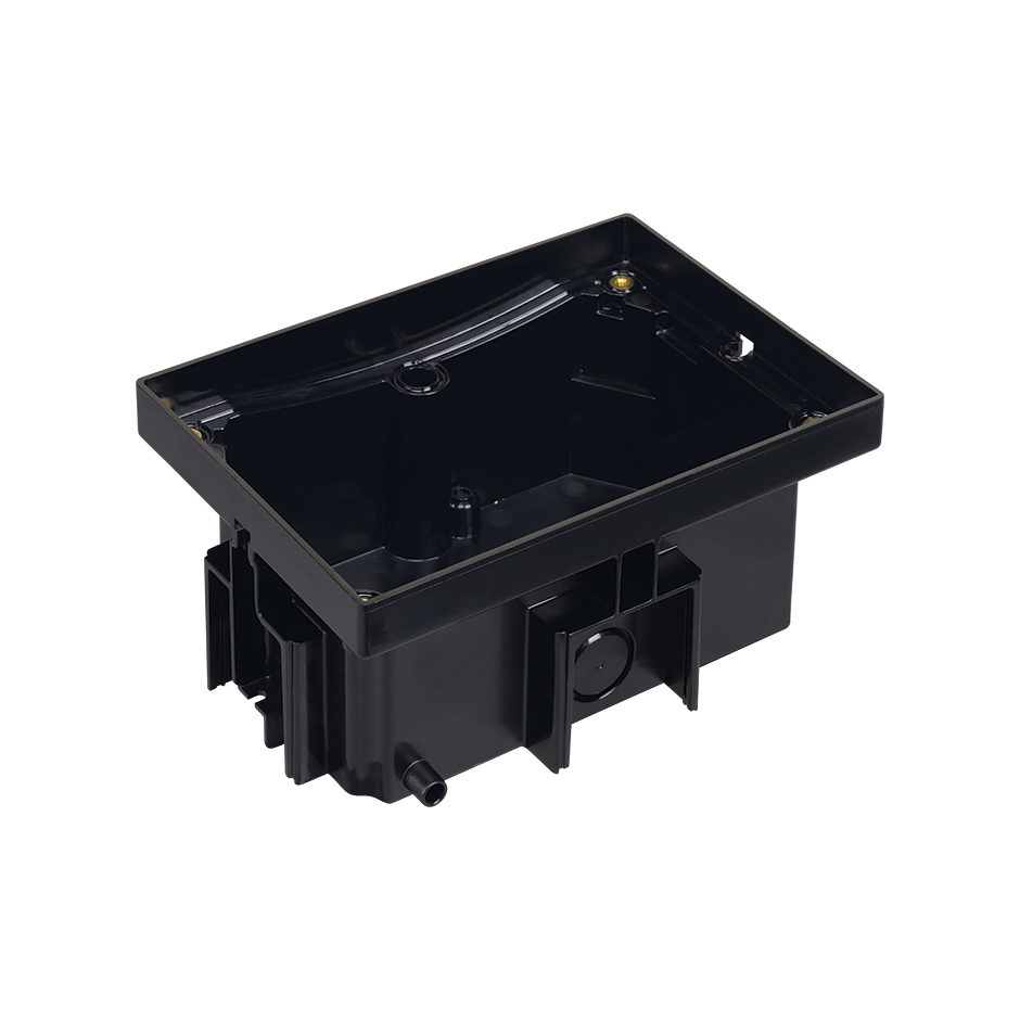 Підлогова коробка люка IP66 2,5xK45 для наливних підлог, чорний (indoor) (KGT200/74)