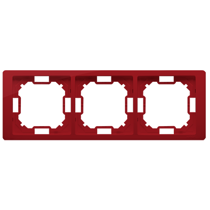 Рамка BASIC Neos 3x, рубиновый (BMRC3/033)
