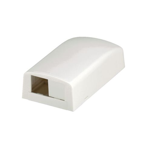 Коробка розеточна зовнішня на 1-2xMini-Com, біла
