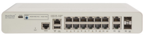 Комутатор ICX 7150 Compact Switch, 12x10/100/1000, 2x1G, 2x1G SFP, 124W PoE