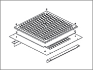 Рамка до DP-VEN-04-6,гл.1000,фільтр,чорн