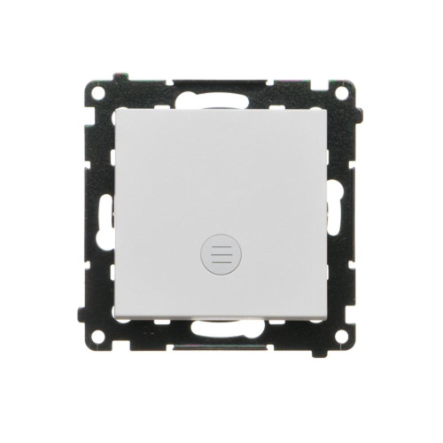 Вимикач  SIMON55 одинарний з LED підсвіткою світло-сірий мат (TW1L.01/114)