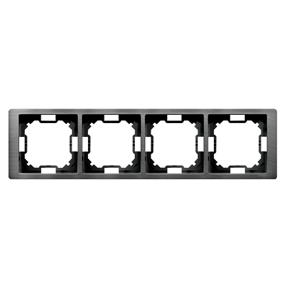 Рамка Neos BASIC 4x, титановый (BMRC4/052) Рамка Neos BASIC 4x, титановый (BMRC4/052)