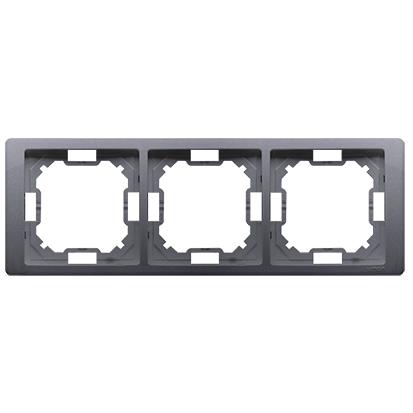 Рамка Neos BASIC 3x, серебро (BMRC3/43)