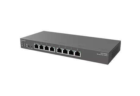 Комутатор EnGenius ECS1008P Cloud Switch, 8x10/100/1000, 55W PoE