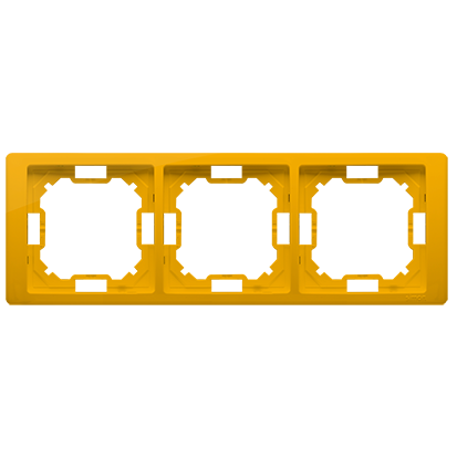 Рамка Neos BASIC 3x, желтый (BMRC3/034)