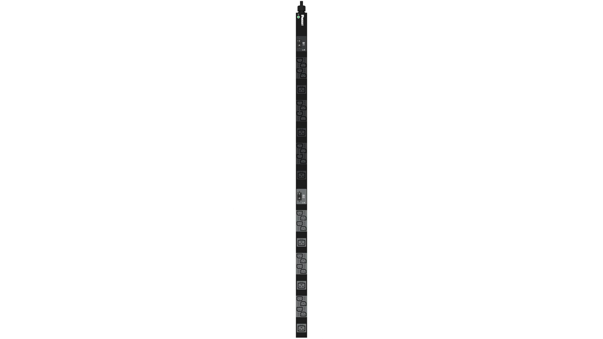 Блок розеток PDU 32A, 1ф ,7,4kVA,, 24хC13+6xC19, шнур 3м IEC 60309