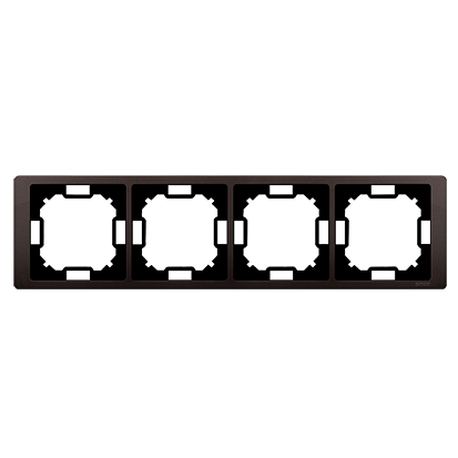 Рамка Neos BASIC 4x, шоколадный (BMRC4/47) Рамка Neos BASIC 4x, шоколадный (BMRC4/47)