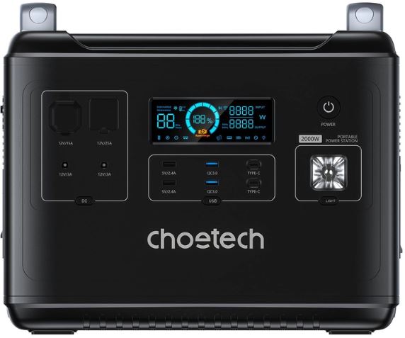 Двонаправлена портативна зарядна станція Choetech BS006, 2000W / 1997Wh