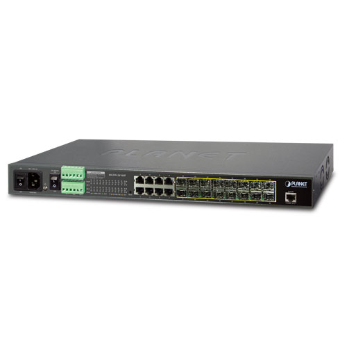 16-Port 100/1000Base-X SFP + 8-Port 10/100/1000Base-T L2/L4 Managed Metro Ethernet Switch