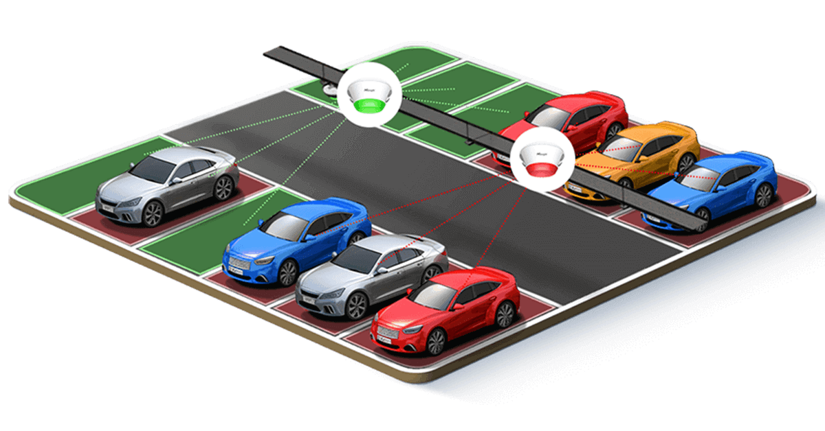 Подвійний об'єктив камери PM3322-E від Milesight охоплює до 6 паркувальних місць (по 3 з кожного боку). Об'єктив можна гнучко регулювати, щоб забезпечити оптимальне покриття паркувальних місць. Подвійний об'єктив камери PM3322-E від Milesight охоплює до 6 паркувальних місць (по 3 з кожного боку). Об'єктив можна гнучко регулювати, щоб забезпечити оптимальне покриття паркувальних місць.