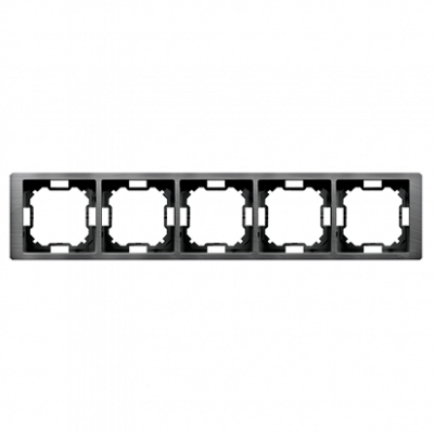 Рамка Neos BASIC 5x, титановый (BMRC5/052) BMRC5/052