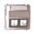 Адаптер Basic угловой для 2xRJ45 Mini-Com (Panduit), белый (BMGPS2P.02/11) BMGPS2P.02/11