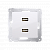 Розетка Premium USB 2x  5V 2.1A, белый (DC2USB.01/11)
