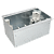 Підлогова металева коробка на 6хK45 модулів для наливних підлог, глибина 123 мм (KGH601/8)