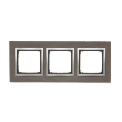 Рамка Simon54 NATURE 3x, бетон срібло (DRN3/96) DRN3/96