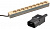 Подовжувач з Блоком розеток 1U, 8 х SCHUKO,2м, IEC C14