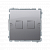 Адаптер Basic для 2xRJ45 Keystone мет. суппорт, сталь inox (BMPT/21)