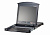8-портовий Cat 5e KVM перемикач Dual Rail з 17" LCD екраном, 19"