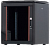 Шафа підлогова 16U 19" 600x800 мм, передні дв.скляні, задня мет.панель, навант.600 кг, розібр, чорна