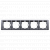 Рамка Neos BASIC 5x, серебро (BMRC5/43)