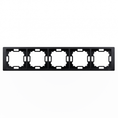Рамка Neos BASIC 5x, матовый графит (BMRC5/28) BMRC5/28