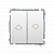 Выключатель роллетный с блокировкой Basic, белый (BMZ1.01/11)