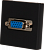 Модуль 45х45мм VGA 15pin винтовой зажим, черный (K100B/14)