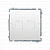 Адаптер Basic для 2xRJ45 Keystone мет. суппорт, белый (BMPT/11)
