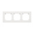 Рамка Simon55 LINE 3x, білий матовий (TR3/111)