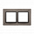 Рамка Premium NATURE 2x, бетон графит (DRN2/97)