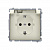 Розетка электрическая Basic с заземлением Schuko с прозрачной крышкой, бежевый (BMGSZ1B.01/12A)