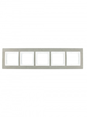 Рамка Premium NATURE 5x, бетон (DRN5/95) DRN5/95