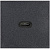 Розетка К45 45х45 мм 1хUSB-C 3.0 "мама-мама", чорний (K128E/14)