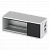 Розеточная коробка Ofiblock COMPACT на 2 модуля 45х45мм, алюминий, черный (KFC102/14)