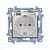 Розетка электрическая SIMON10 Schuko IP44 с крышкой, кремовый (CGSZ1B.01/41A)