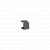 Заглушка RJ45 Keystone, матовый графит (BWB/28)
