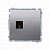 Розетка Basic 1xHDMI, серебро (BMGHDMI.01/43)