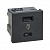 Зарядний пристрій USB A+C, QC, PD, 3A, 30W  K45 45x45мм, чорний (K126J/14)