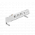 Розет блок S484: 3x250В тип F, зар пристр 2xUSB A+C, 2xRJ45 Keystone; біл-сріб (48430F30BK00000-30)