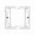 Подрозетник Simon настенный наборной, элемент "С" (уп. 2шт), белый (PSC/11)