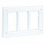 Рамка на 3 двойных модуля серии CIMA, белая (SBM302/9)