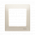 Рамка розетки Premium 1x, кремовый (DR1/41)