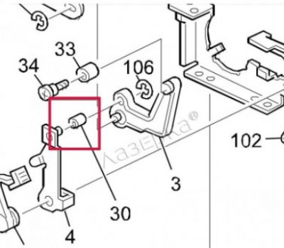 Ricoh Втулка (D1204208)