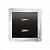 Розетка Premium USB 2x  5V 2.1A, антрацит (DC2USB.01/48)