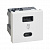 Зарядний пристрій USB A+C, QC, PD, 3A, 30W  K45 45x45мм, білий (K126J/9)