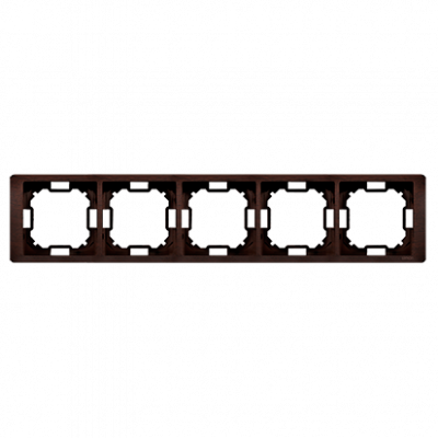 Рамка Neos BASIC 5x, красное дерево (BMRC5/050) BMRC5/050